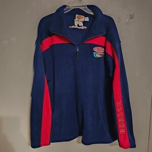 Vtg Winner's Circle Jeff Gordon DuPont Motorsports Fleece Quarter-Zip Mens L NWT